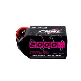 CNHL Black Series 2000mAh 14.8V 4S 100C Lipo Battery with XT60 Plug