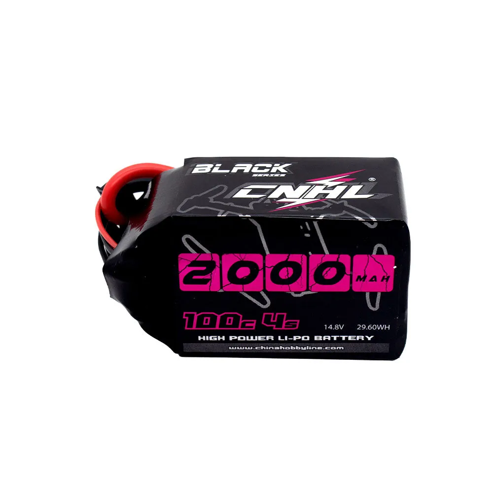 CNHL Black Series 2000mAh 14.8V 4S 100C Lipo Battery with XT60 Plug