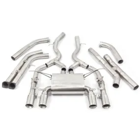Cobra Exhausts - BMW M3 (F80) 3" Valved Primary Cat Back Performance Exhaust