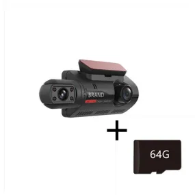 Color: Black with 64G Memory card - Hidden Driving Recorder 3