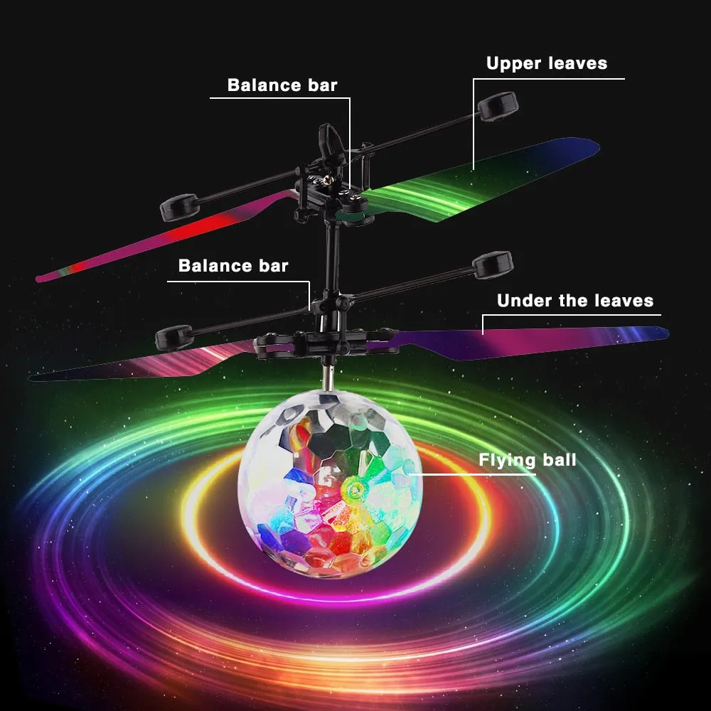 Colorful LED Induction Remote Control Drone/Flying Ball