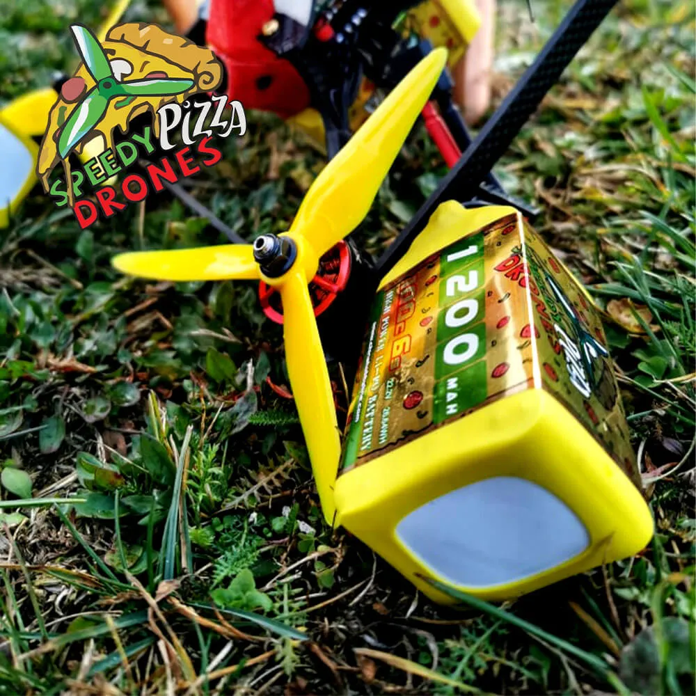 [Combo] 2 Packs CNHL Pizza Series 1200mAh 22.2V 6S 100C Lipo Battery with XT60 Plug