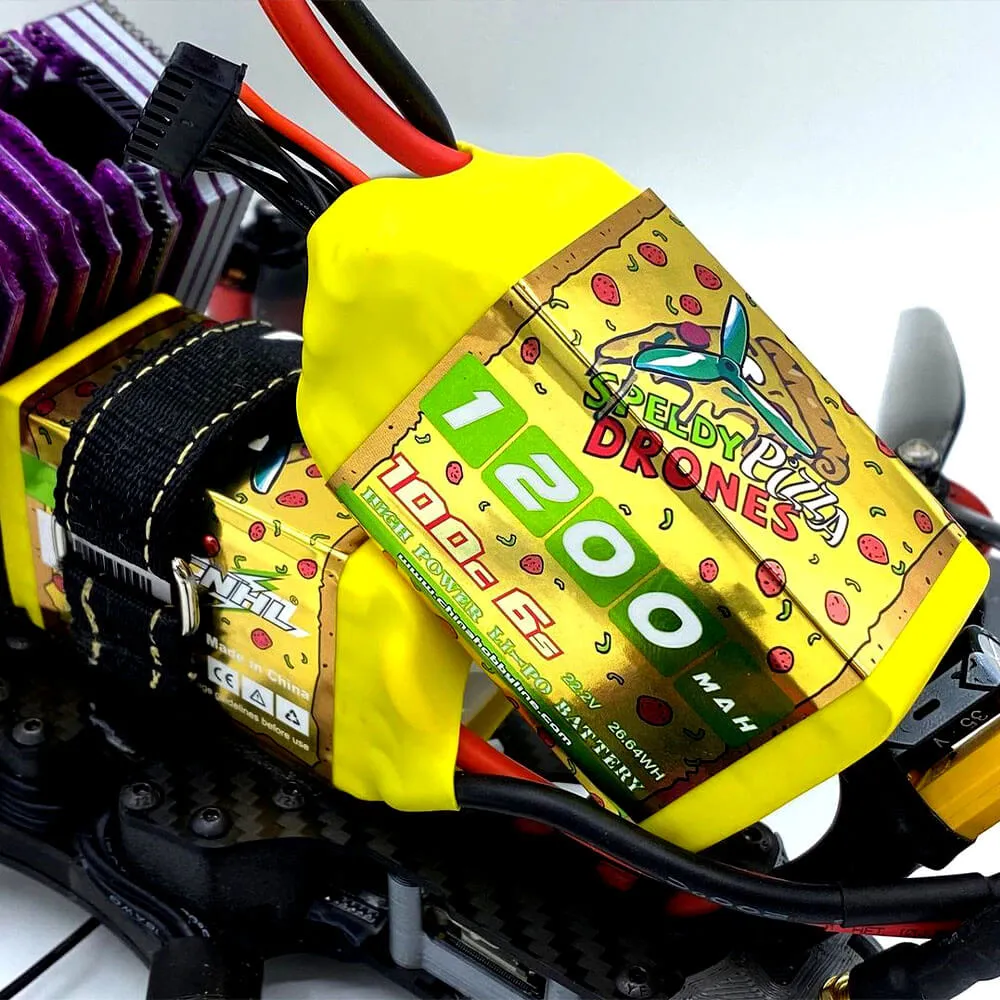 [Combo] 2 Packs CNHL Pizza Series 1200mAh 22.2V 6S 100C Lipo Battery with XT60 Plug
