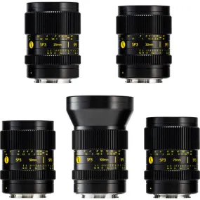 Cooke SP3 Full-Frame 5-Lens Prime Set (25/32/50/75/100mm, Sony E or Canon RF)