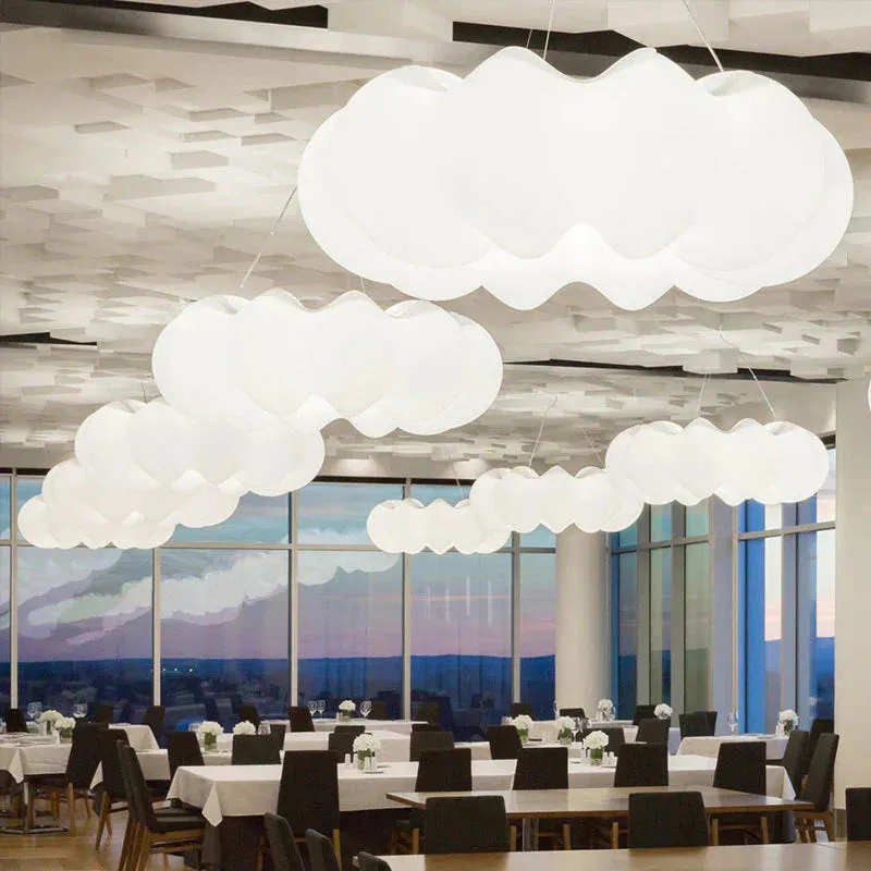 Creative Cloud Chandelier Nordic Simple Modern White Cloud Lamp