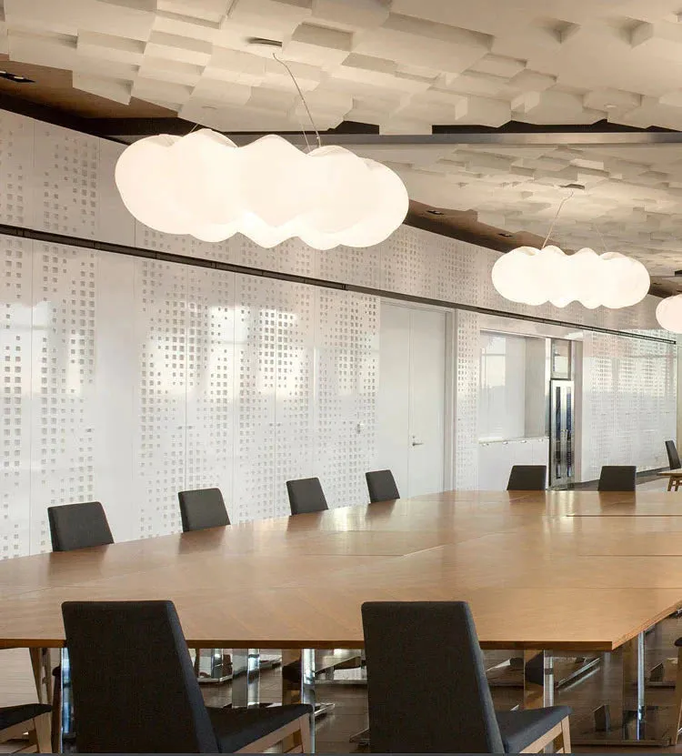Creative Cloud Chandelier Nordic Simple Modern White Cloud Lamp