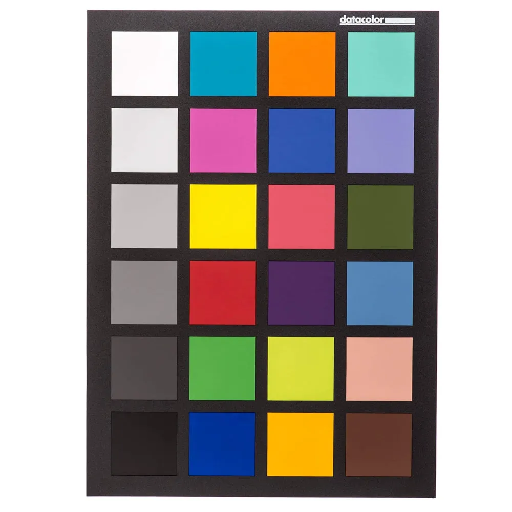 Datacolor Spyder Checkr 24 Double Sided Card Color Chart and Calibration Tool with 24 Color Targets for Digital Camera Photography and Studio Equipment | SCK200