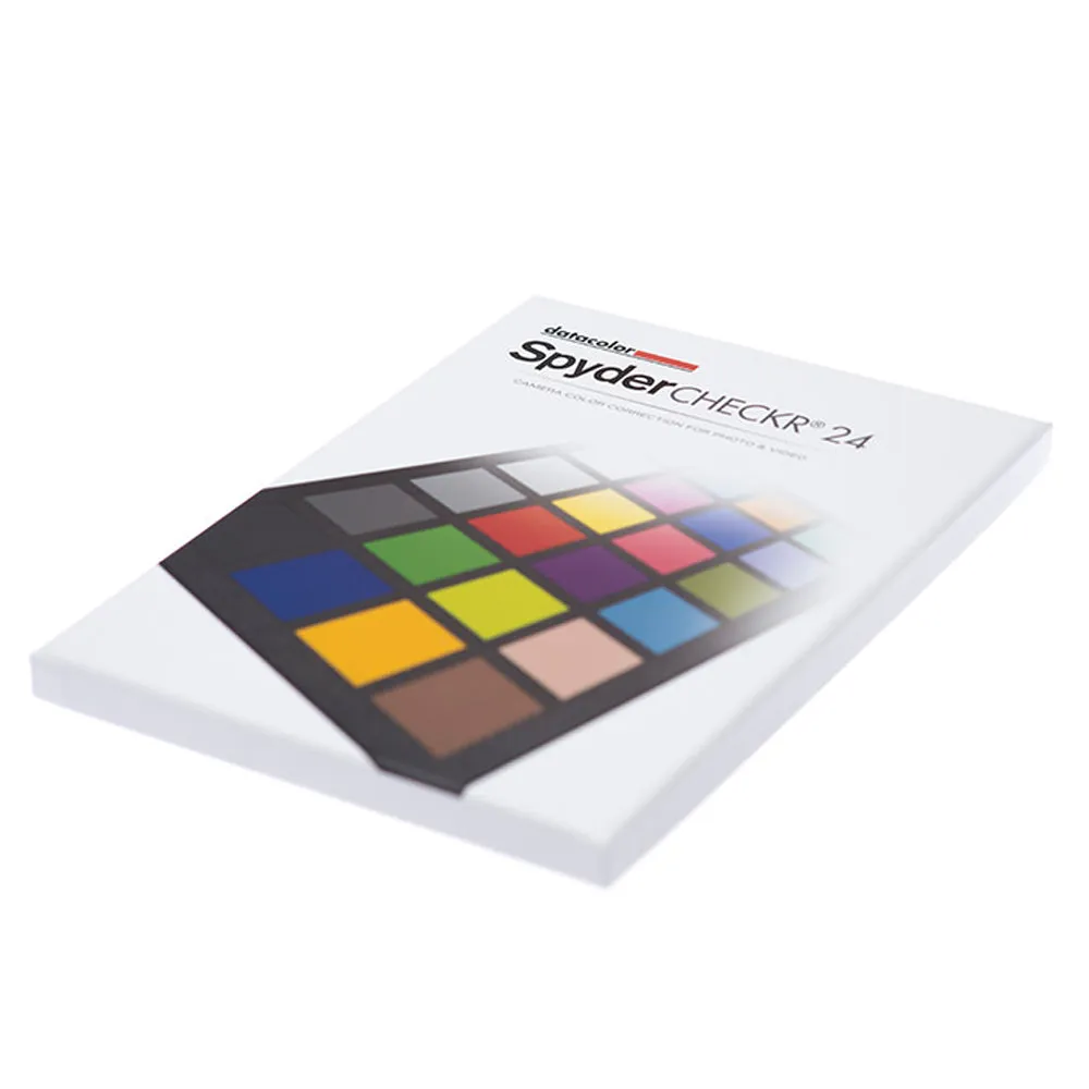 Datacolor Spyder Checkr 24 Double Sided Card Color Chart and Calibration Tool with 24 Color Targets for Digital Camera Photography and Studio Equipment | SCK200