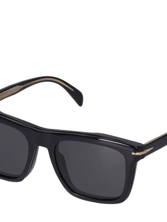 DB Eyewear by David Beckham   DB squared acetate clip-on sunglasses 