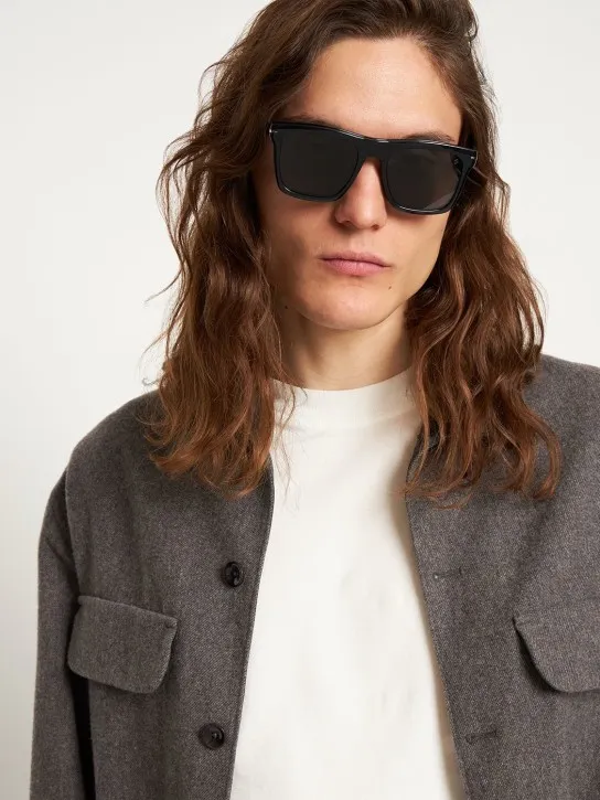 DB Eyewear by David Beckham   DB squared acetate clip-on sunglasses 