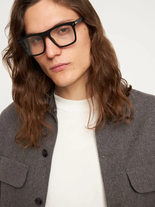 DB Eyewear by David Beckham   DB squared acetate clip-on sunglasses 