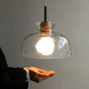 Designer's Lamp Log Glass Small Chandelier Minimalist Dining Room Lamp Bar Staircase Porch Bedside Lamp