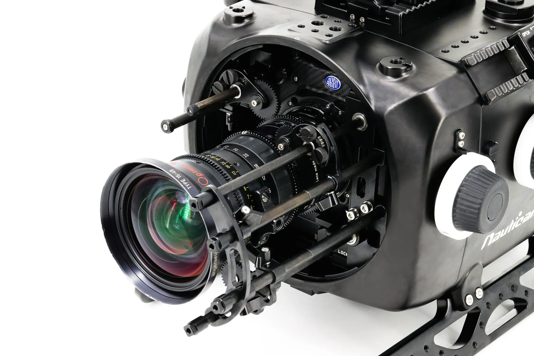 Digital Cinema System for ARRI ALEXA Mini/LF Camera ~Includes ARRI GPB-1, N200 250mm optical glass wide angle port, N200 extension rings 30/40/50 and lens control drive shafts
