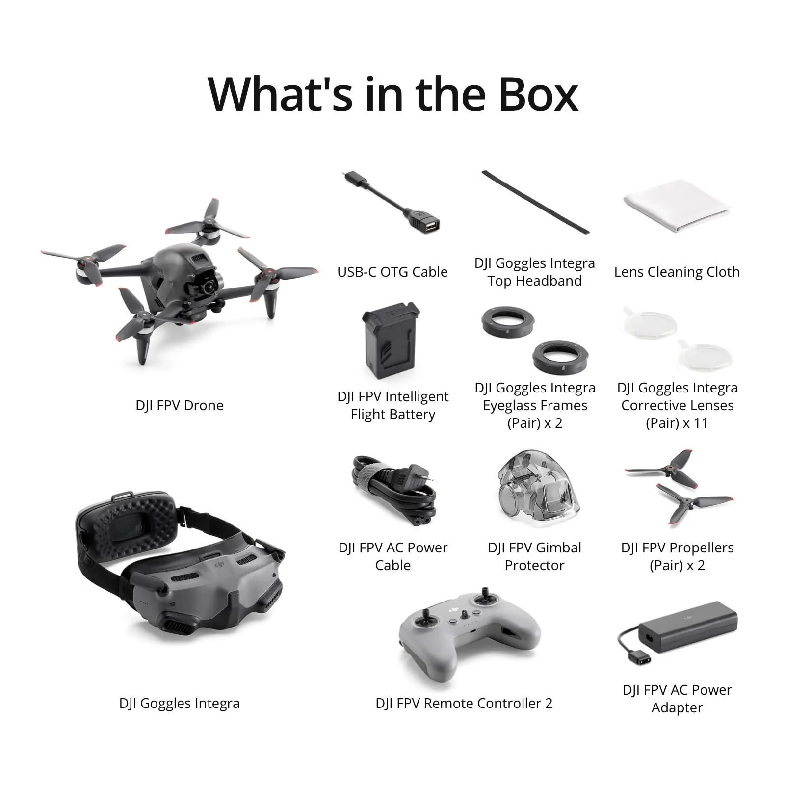 DJI FPV Explorer Combo (Goggles Integra), FPV Drone with Camera for Immersive Flight Experience, 4K/60fps, 10km HD Low-Latency Video Transmission, Emergency Brake and Hover, FAA Remote ID Compliant