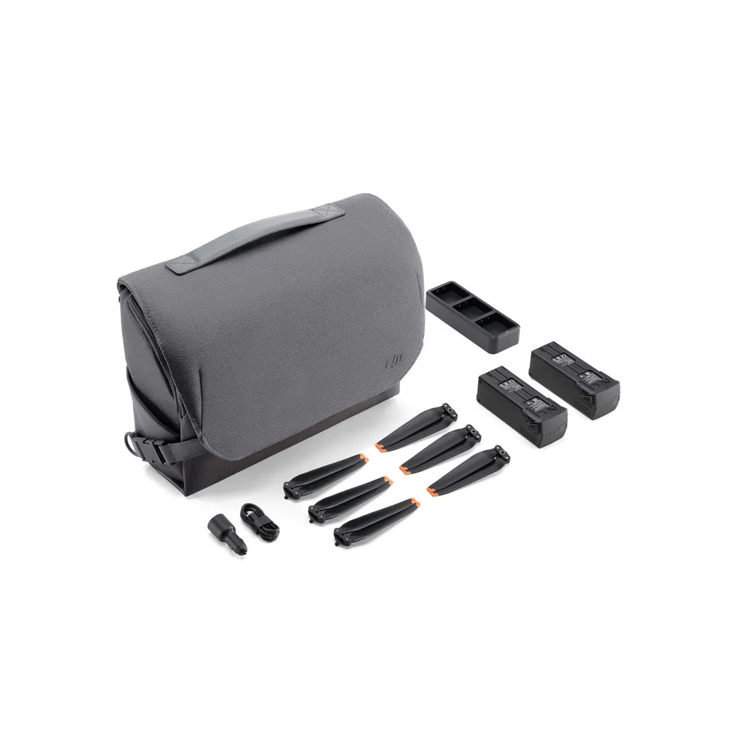 DJI Mavic 3 Fly More Kit with Shoulder Bag,  Intelligent Flight Li-ion Batteries, 100W Portable Charging Hub, Car Charger and Low Noise Propellers