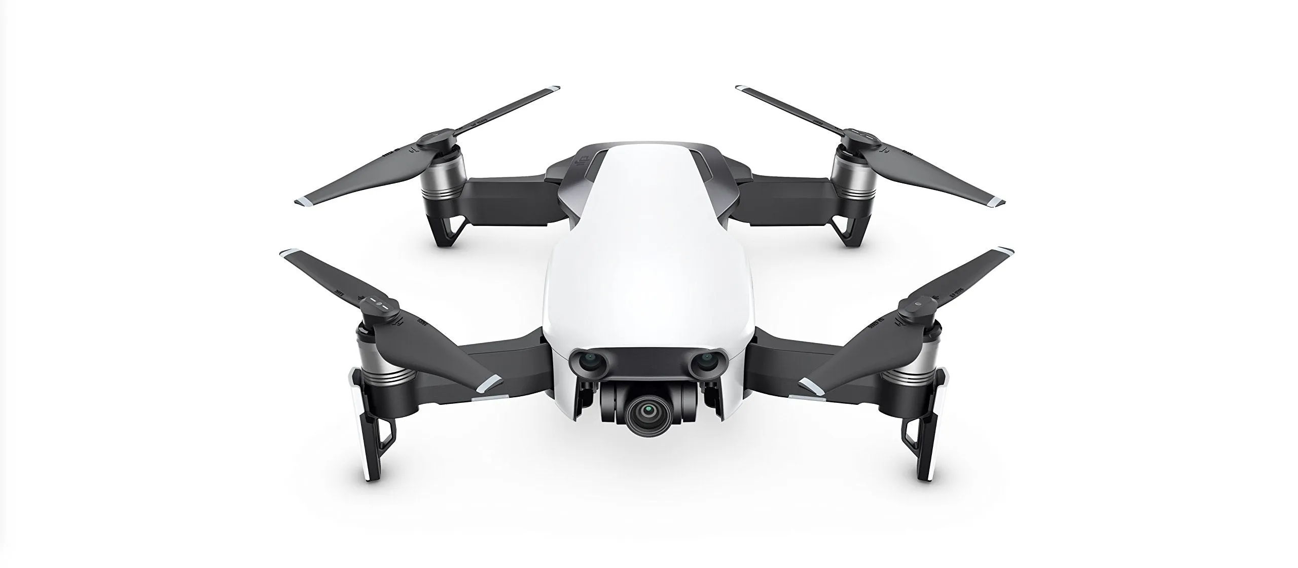 DJI Mavic Air Drone Fly More Combo - UK Version With UK PSU, 3-Axis Gimbal and 4K Camera, 21-Minute Flight Time, 32 MP Sphere Panoramas, Foldable and Portable, SmartCapture - Arctic White