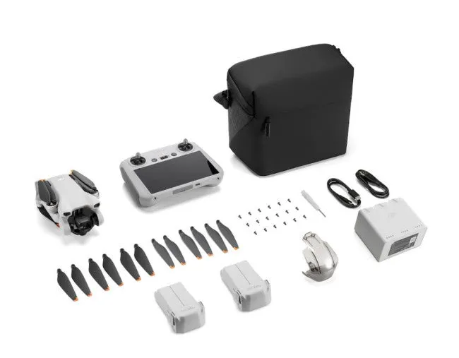 DJI Mini 3 | 4K HDR Camera Drone | Fly More Combo with DJI-RC Screen Controller