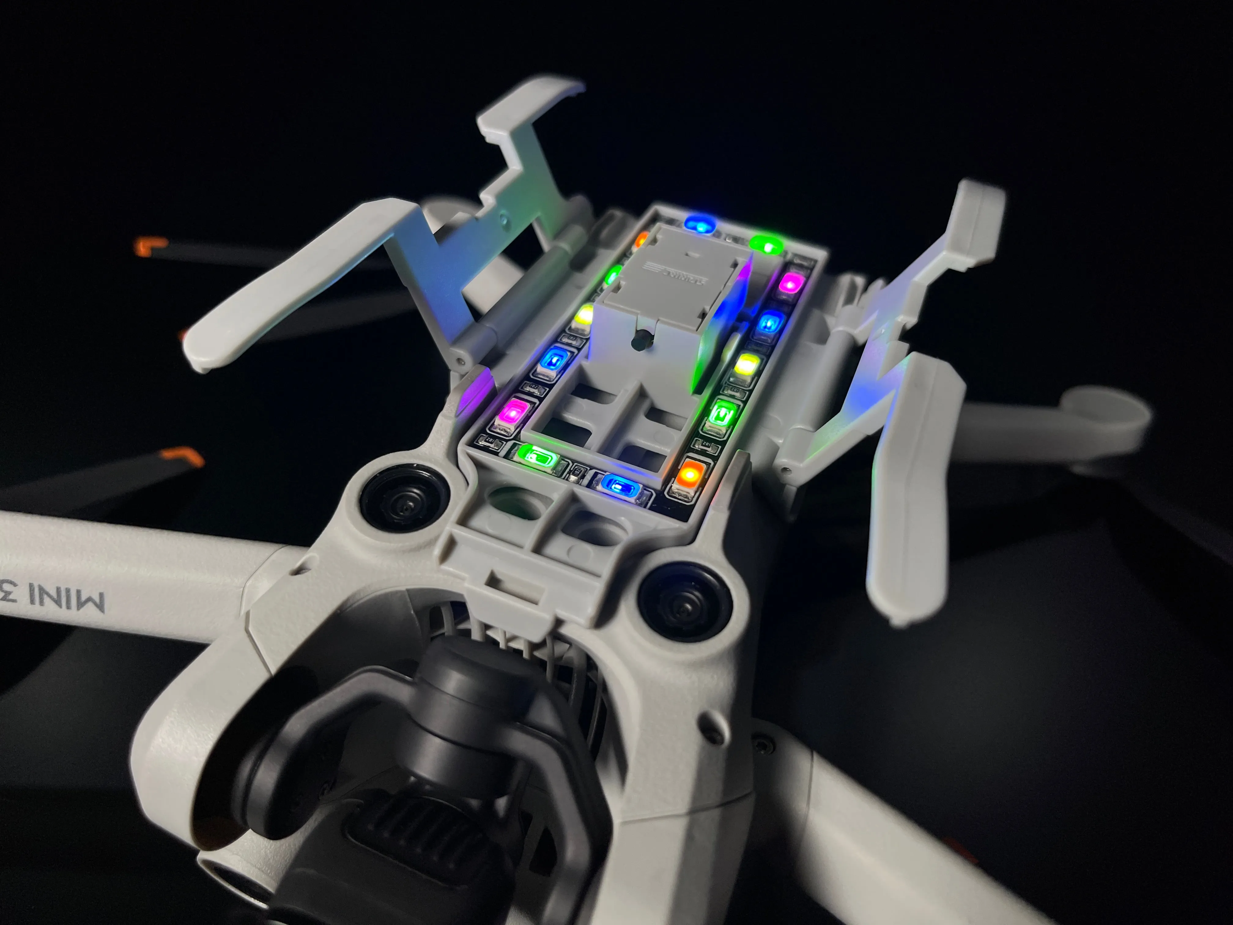 DJI Mini 3 Pro LED Lights Landing Gear Foldable Extended Leg with Flash Night Flight Light