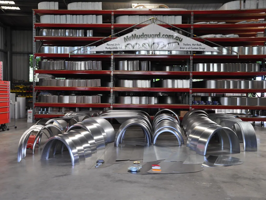 DR922.25BPPA - 9" by 22.25" Double Radius Single Axle Propeller Plate Aluminium Guard