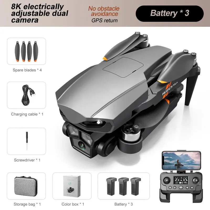 Dual Camera 360° Laser Obstacle Avoidance RC Quadcopter Drone Toy