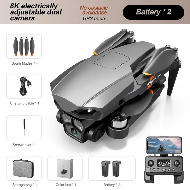 Dual Camera 360° Laser Obstacle Avoidance RC Quadcopter Drone Toy