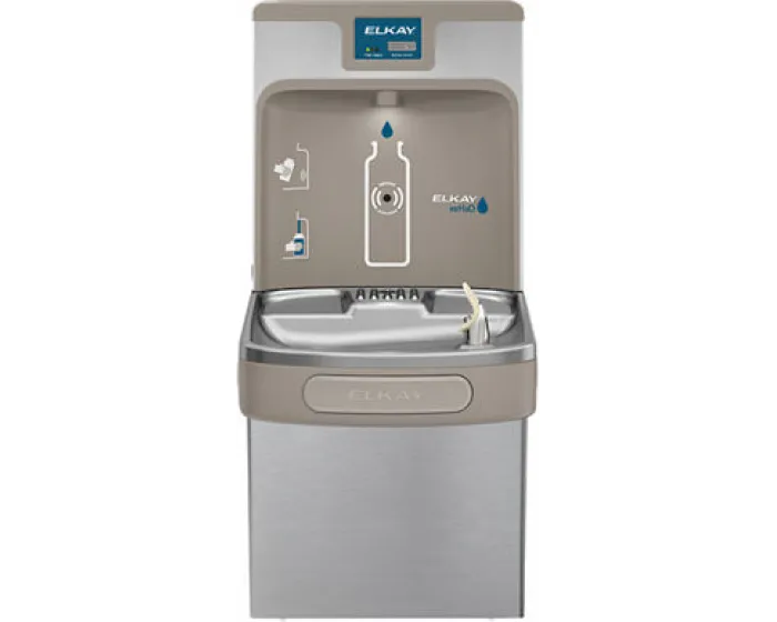 Elkay LZS8WSSP | Wall-mount Enhanced EZH2o Bottle Filling Station | Filtered, Refrigerated, EZ-style fountain, Stainless Steel
