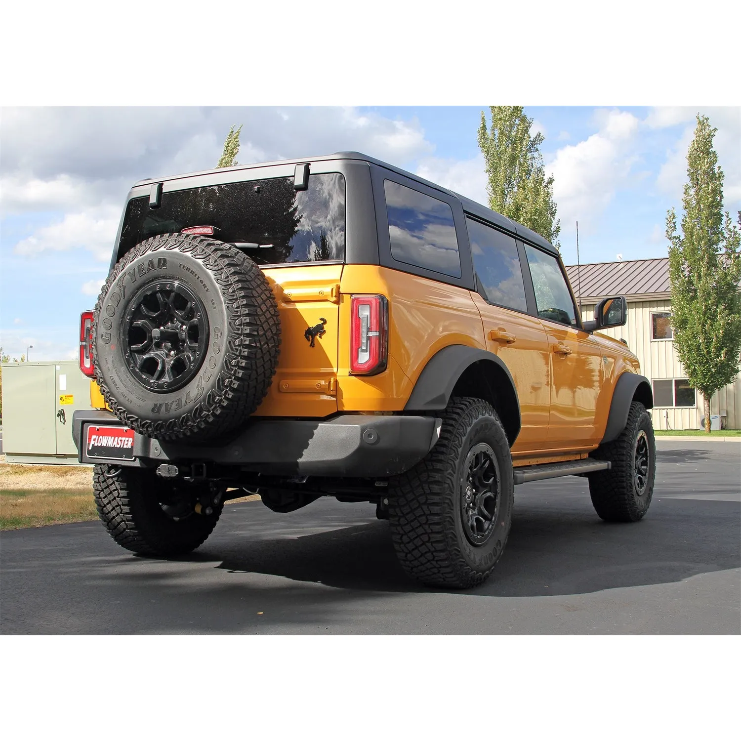 Flowmaster American Thunder Axle-Back Exhaust System - 3 in Dia - Single Rear Exit - 3 in Polished Tips - Ford EcoBoost - Ford Midsize SUV 2021-22