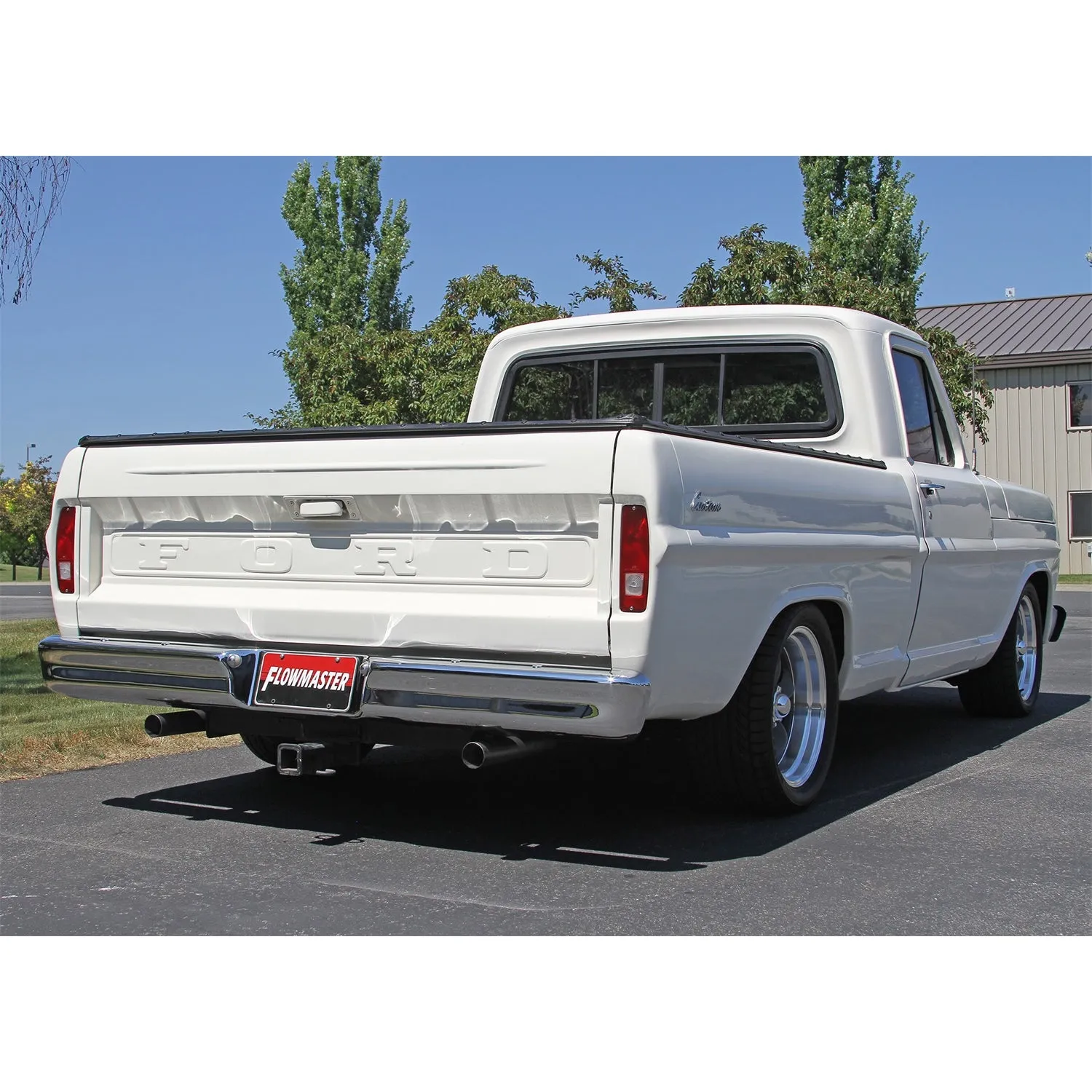Flowmaster American Thunder Header-Back Exhaust System - 2-1/2 in Tailpipe - Ford Fullsize Truck 1967-72