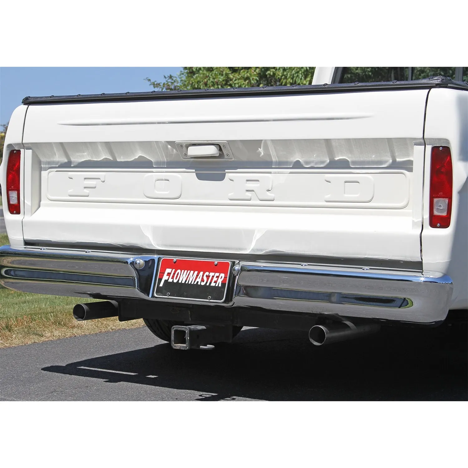 Flowmaster American Thunder Header-Back Exhaust System - 2-1/2 in Tailpipe - Ford Fullsize Truck 1967-72