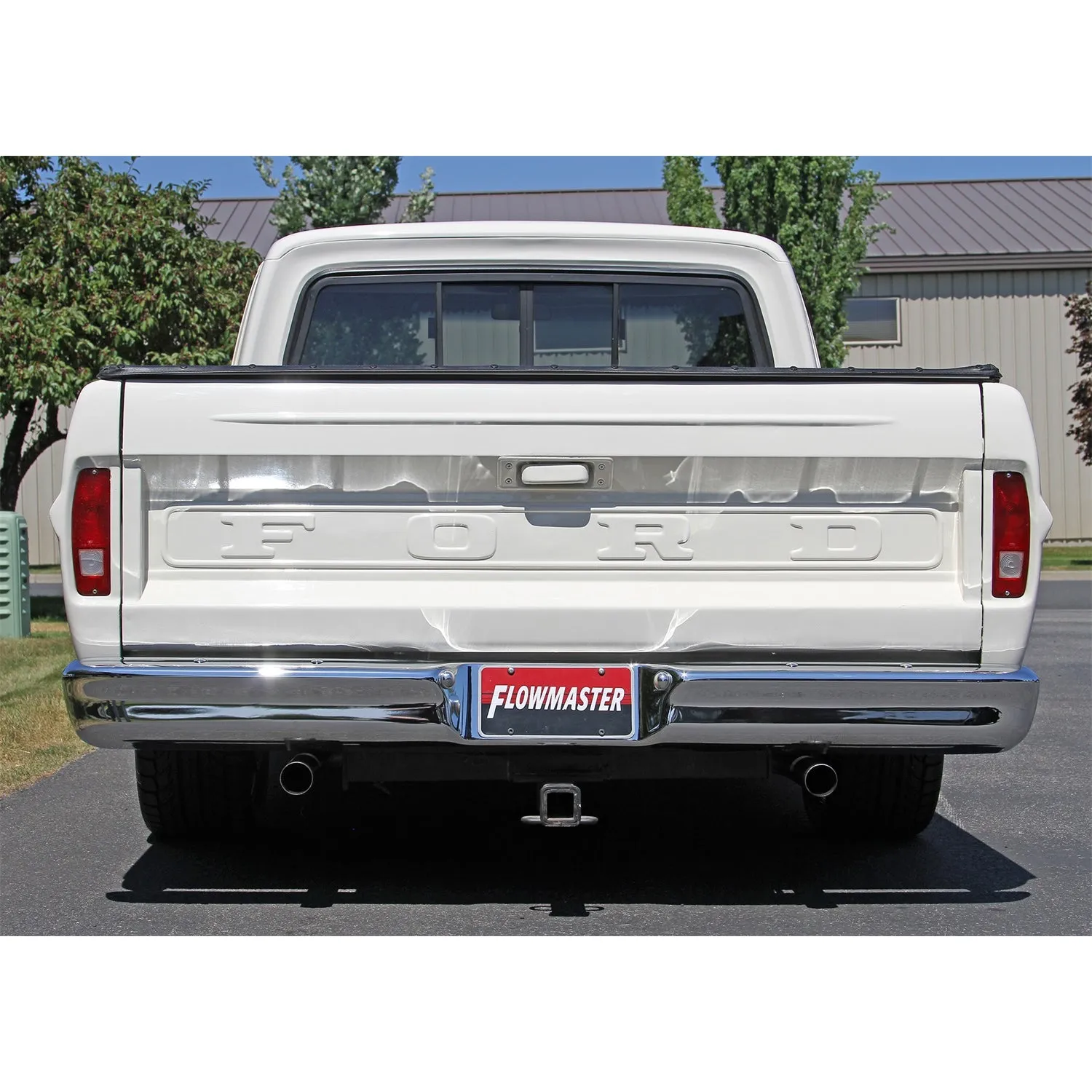 Flowmaster American Thunder Header-Back Exhaust System - 2-1/2 in Tailpipe - Ford Fullsize Truck 1967-72