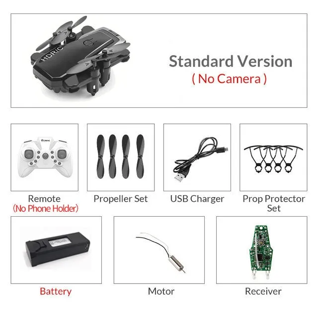 Foldable Mini Drone With RC Quadrocopter