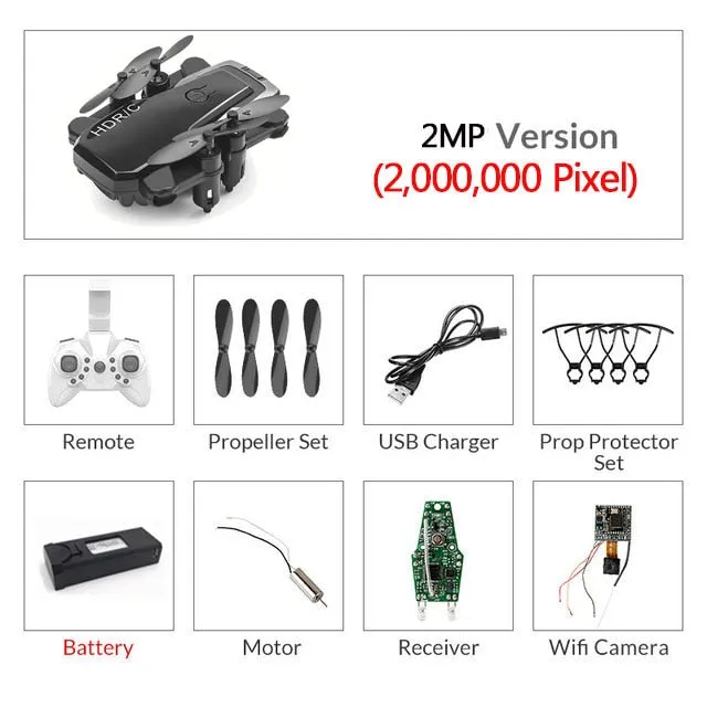 Foldable Mini Drone With RC Quadrocopter