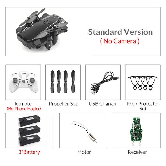 Foldable Mini Drone With RC Quadrocopter