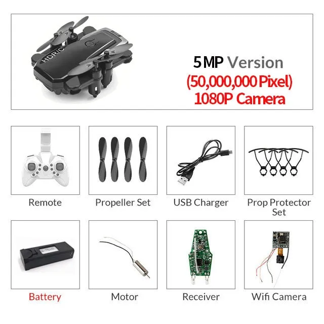 Foldable Mini Drone With RC Quadrocopter
