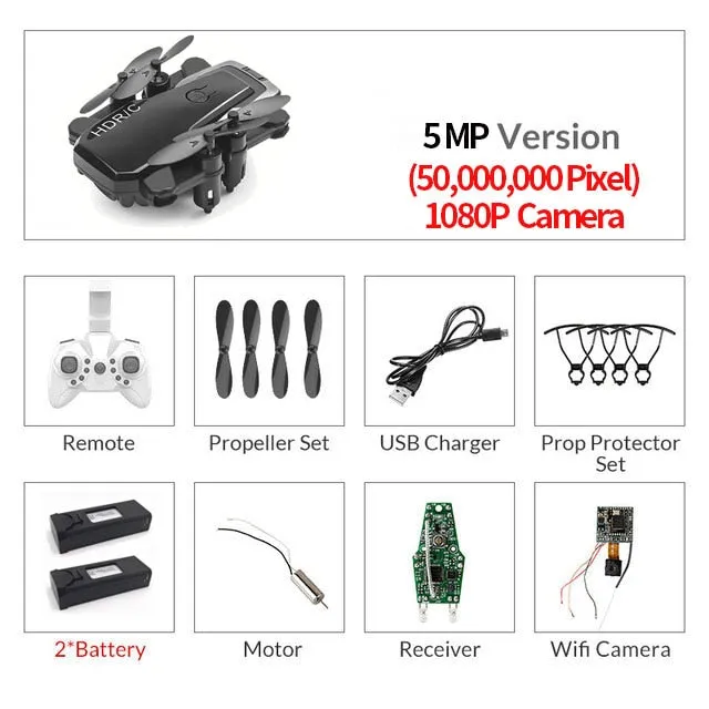 Foldable Mini Drone With RC Quadrocopter