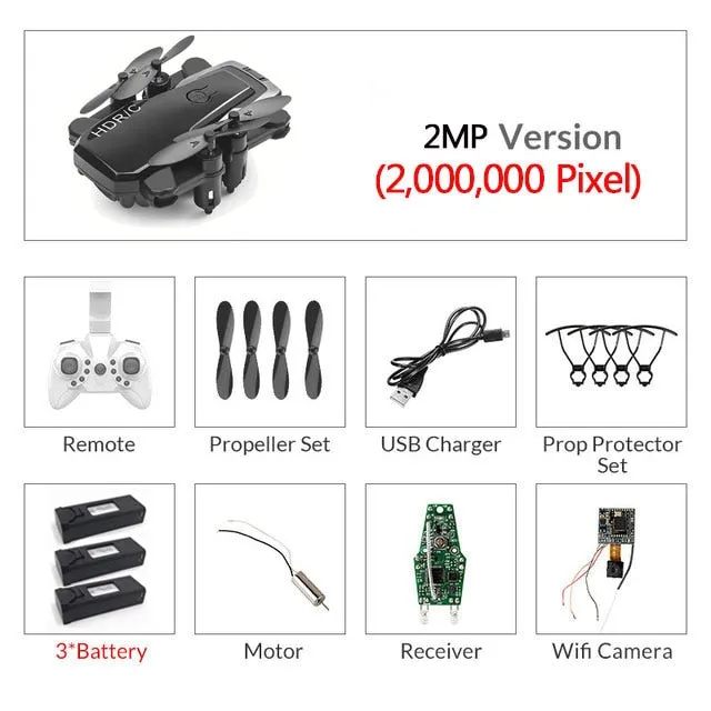 Foldable Mini Drone With RC Quadrocopter