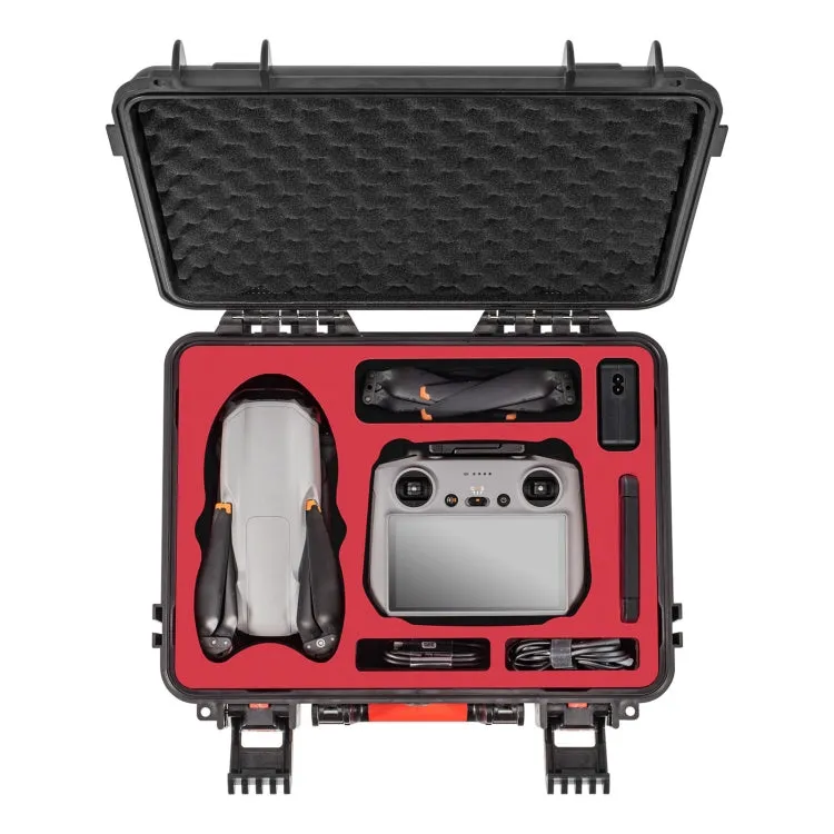 For DJI Air 3 / RC2 / N2 STARTRC Waterproof PP Official Standard Drone Kit Suitcase Storage Box(Black)
