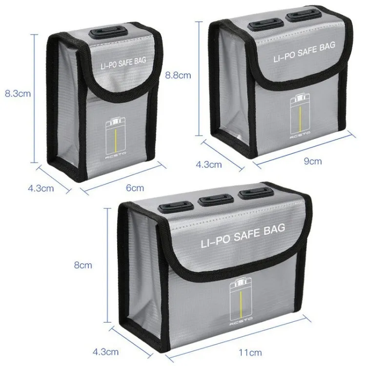For DJI Mavic Mini 2 SE RCSTQ Battery Explosion-proof Bag Lithium Battery Storage Bag Drone Accessories(Can Hold 1 Battery)