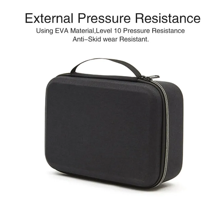 For DJI Mini 2 SE Shockproof Carrying Hard Case Storage Bag, Size: 21.5 x 29.5 x 10cm (Black Red)