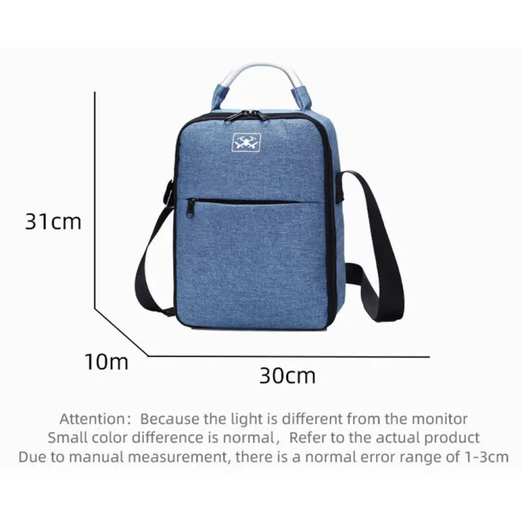 For DJI Mini 2 SE Shockproof Single Shoulder Storage Carrying Case Box Bag, Size: 30 x 22 x 10cm (Blue)