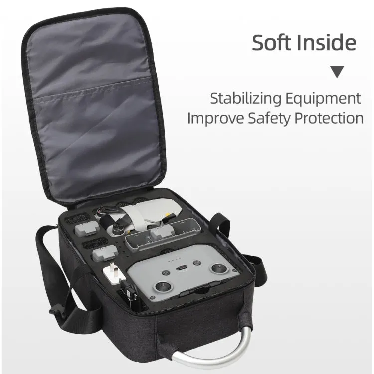 For DJI Mini 2 SE Shockproof Single Shoulder Storage Carrying Case Box Bag, Size: 30 x 22 x 8.5cm (Black)