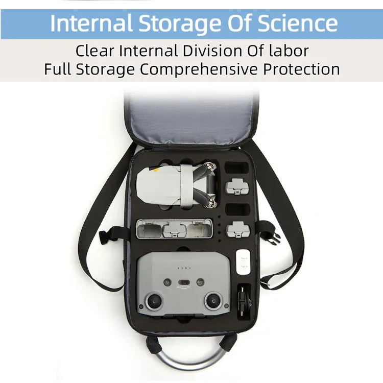 For DJI Mini 2 SE Shockproof Single Shoulder Storage Carrying Case Box Bag, Size: 30 x 22 x 8.5cm (Black)