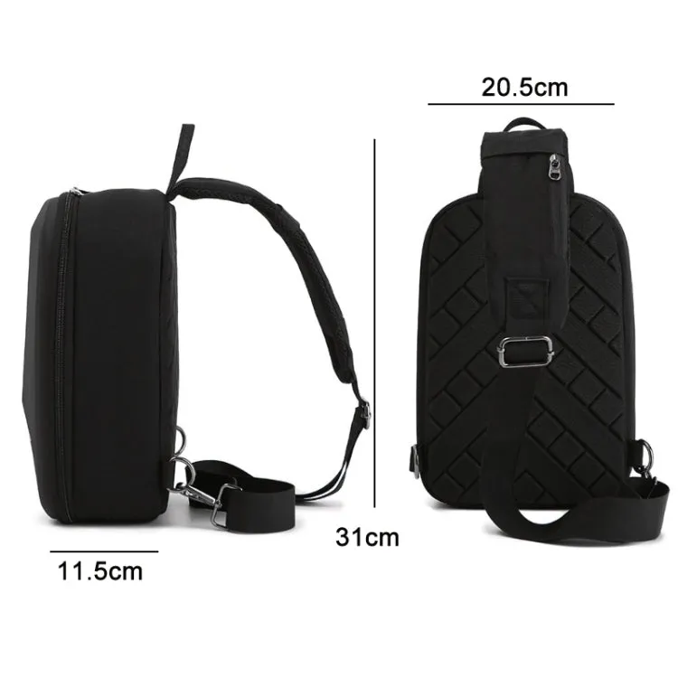 For DJI Mini 4 Pro Drone Chest Bag Backpack Crossbody Bag Storage Box(Black)