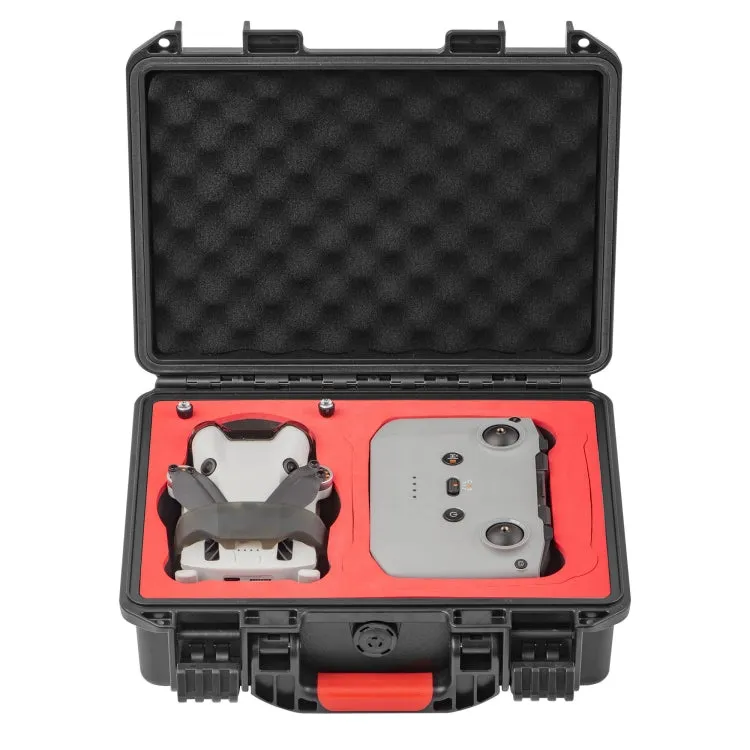 For DJI Mini 4 Pro STARTRC Standard Drone Kit Waterproof ABS Suitcase Storage Box (Black)