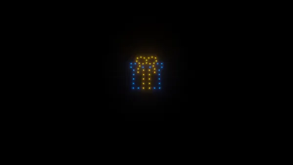 Gift box animation - 50 drones