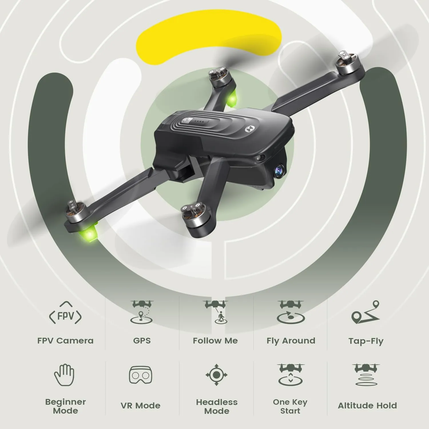 GPS Drone with 4K Camera for Adults, HS175D RC Quadcopter with Auto Return, Follow Me, Brushless Motor