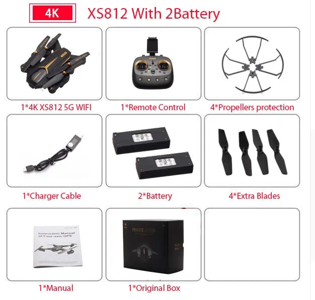 GPS RC Drone with 4K HD Camera