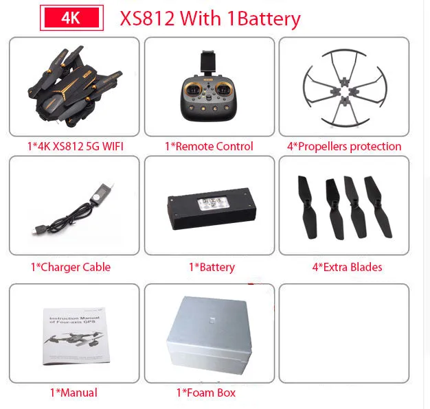 GPS RC Drone with 4K HD Camera