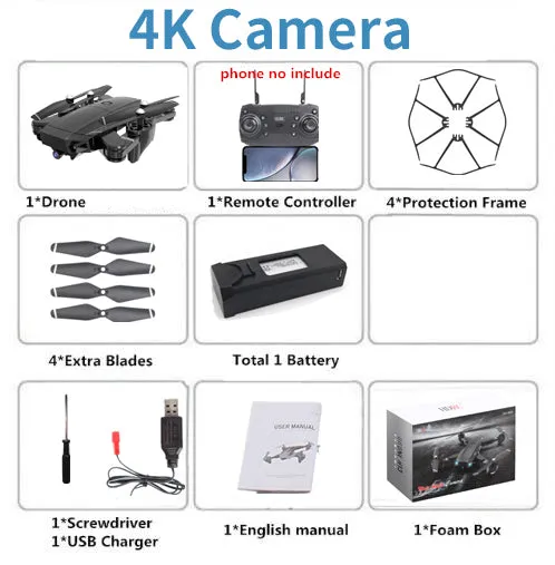H13 RC 4K Drone With Wide-angle WiFi HD Camera