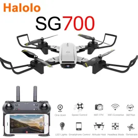 Halolo SG700D Quadcopter Dron Drones With Camera Hd Mini Drone Rc Helicopter 4k Toys Profissional Drohne Camera Quadrocopter